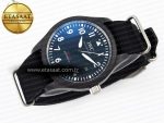 PILOT’S WATCH TOP GUN BLACK CERAMIC IW326901 ZF 1:1 BEST EDITION ON BLACK NYLON STRAP A32111 - Görsel 5