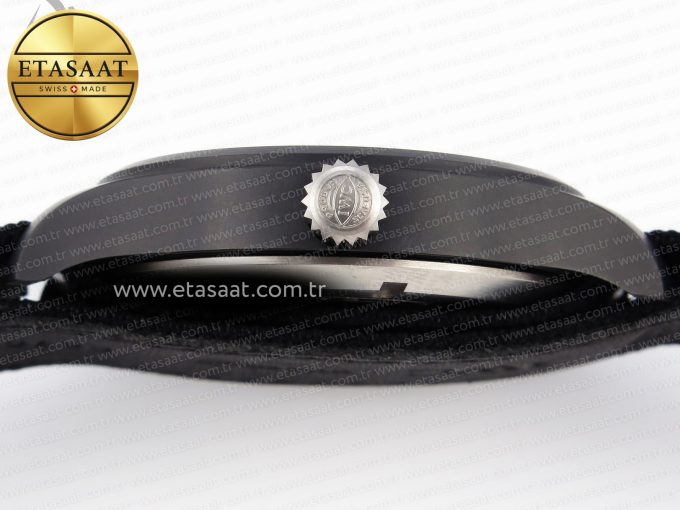 PILOT’S WATCH TOP GUN BLACK CERAMIC IW326901 ZF 1:1 BEST EDITION ON BLACK NYLON STRAP A32111 - Görsel 8