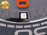 Planet Ocean 43.5mm Ti VSF 1:1 Best Edition Black/Orange Bezel Gray Dial on Gray Nylon Strap A8900 - Görsel 12