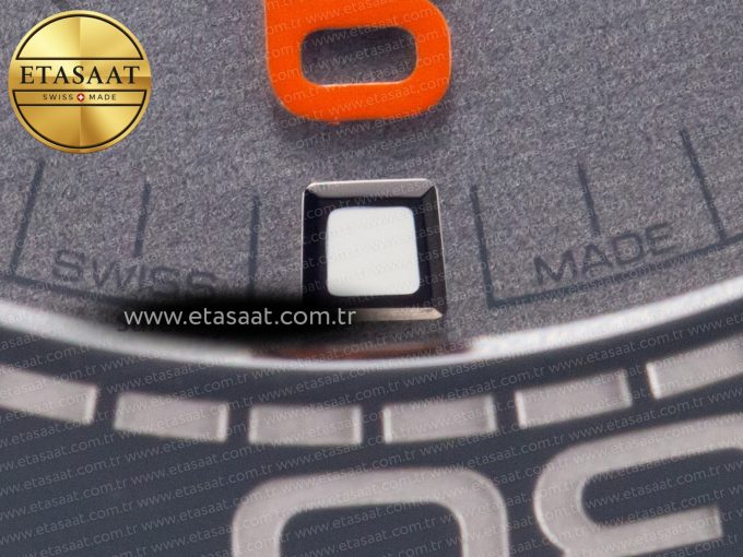 Planet Ocean 43.5mm Ti VSF 1:1 Best Edition Black/Orange Bezel Gray Dial on Gray Nylon Strap A8900 - Görsel 12