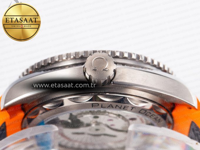 Planet Ocean 43.5mm Ti VSF 1:1 Best Edition Black/Orange Bezel Gray Dial on Gray Nylon Strap A8900 - Görsel 13