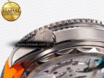 Planet Ocean 43.5mm Ti VSF 1:1 Best Edition Black/Orange Bezel Gray Dial on Gray Nylon Strap A8900 - Görsel 15