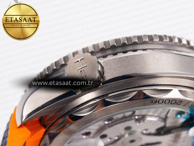 Planet Ocean 43.5mm Ti VSF 1:1 Best Edition Black/Orange Bezel Gray Dial on Gray Nylon Strap A8900 - Görsel 15
