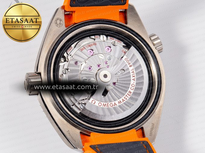 Planet Ocean 43.5mm Ti VSF 1:1 Best Edition Black/Orange Bezel Gray Dial on Gray Nylon Strap A8900 - Görsel 16