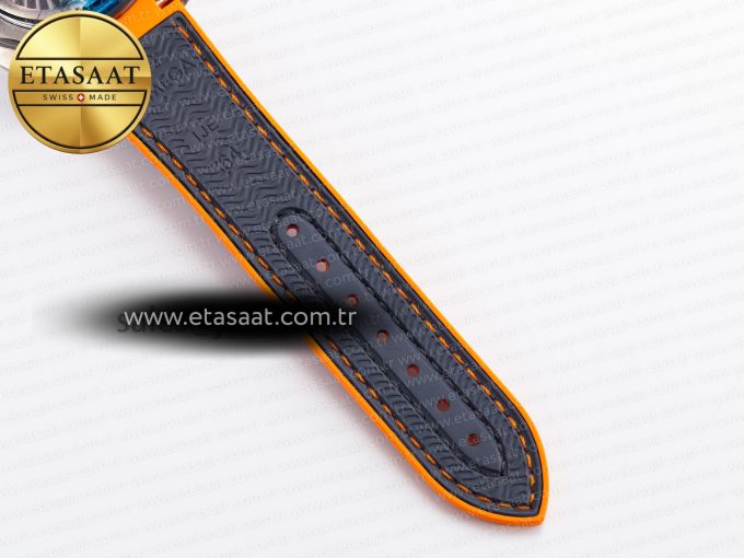 Planet Ocean 43.5mm Ti VSF 1:1 Best Edition Black/Orange Bezel Gray Dial on Gray Nylon Strap A8900 - Görsel 25