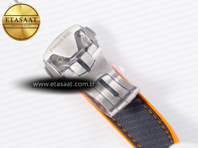Planet Ocean 43.5mm Ti VSF 1:1 Best Edition Black/Orange Bezel Gray Dial on Gray Nylon Strap A8900 - Görsel 30