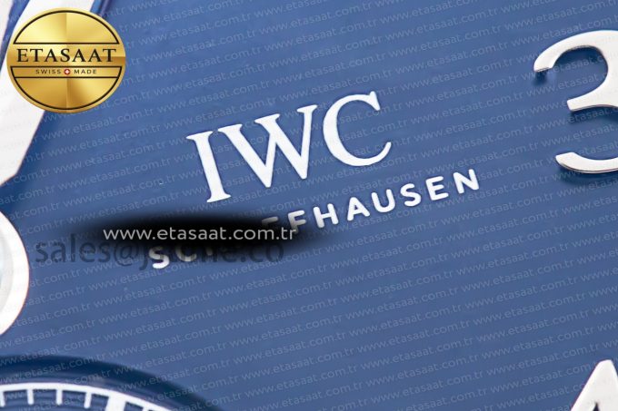 Portugieser Chrono Classic 42 IW390406 APSF 1:1 Best Edition Blue Dial Blue Hand on Black Leather Strap A7750 - Görsel 11