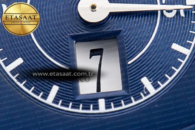 Portugieser Chrono Classic 42 IW390406 APSF 1:1 Best Edition Blue Dial Blue Hand on Black Leather Strap A7750 - Görsel 12