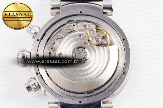 Portugieser Chrono Classic 42 IW390406 APSF 1:1 Best Edition Blue Dial Blue Hand on Black Leather Strap A7750 - Görsel 19
