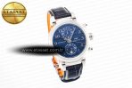 Portugieser Chrono Classic 42 IW390406 APSF 1:1 Best Edition Blue Dial Blue Hand on Black Leather Strap A7750 - Görsel 5