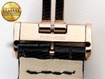 RENDEZ-VOUS NIGHT & DAY RG APSF 1:1 BEST EDITION WHITE TEXTURED DIAL DIAMONDS BEZEL ON BLACK LEATHER STRAP A898 - Görsel 21