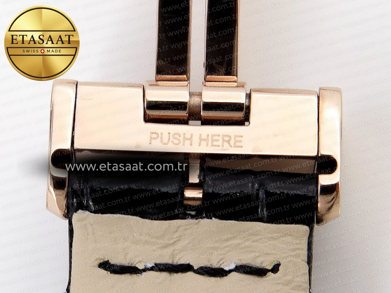RENDEZ-VOUS NIGHT & DAY RG APSF 1:1 BEST EDITION WHITE TEXTURED DIAL DIAMONDS BEZEL ON BLACK LEATHER STRAP A898 - Görsel 21