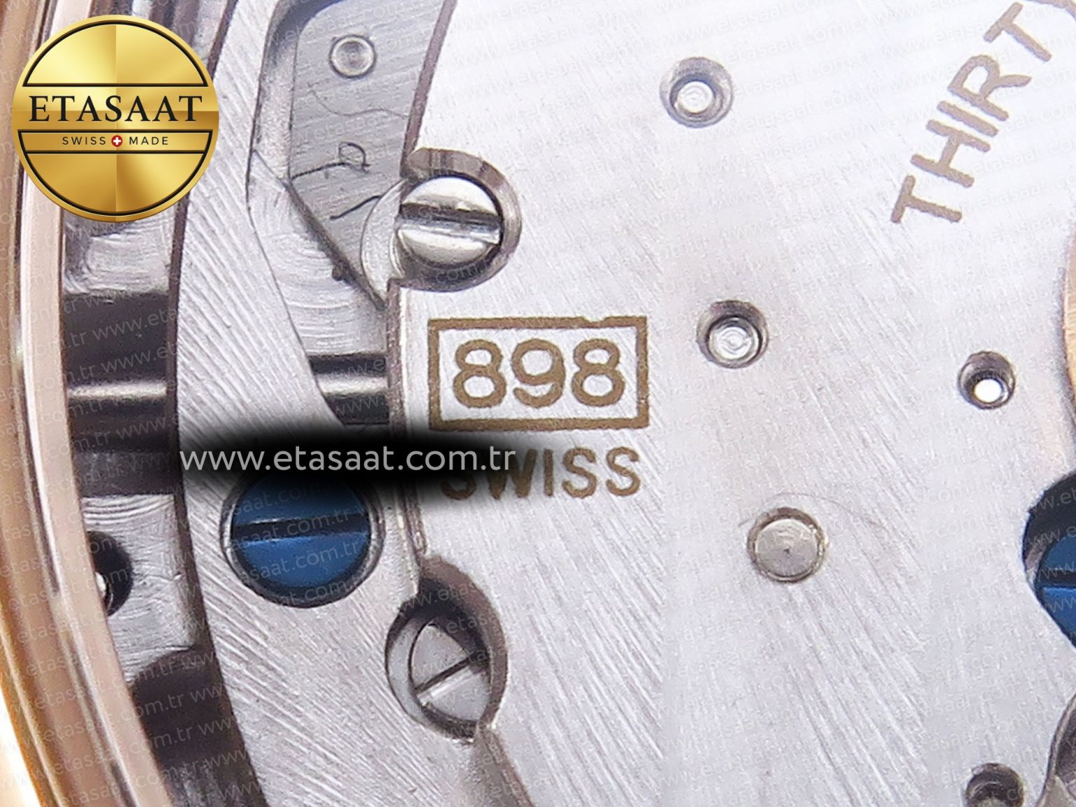 RENDEZ-VOUS NIGHT & DAY RG APSF 1:1 BEST EDITION WHITE TEXTURED DIAL DIAMONDS BEZEL ON BROWN LEATHER STRAP A898 - Görsel 21