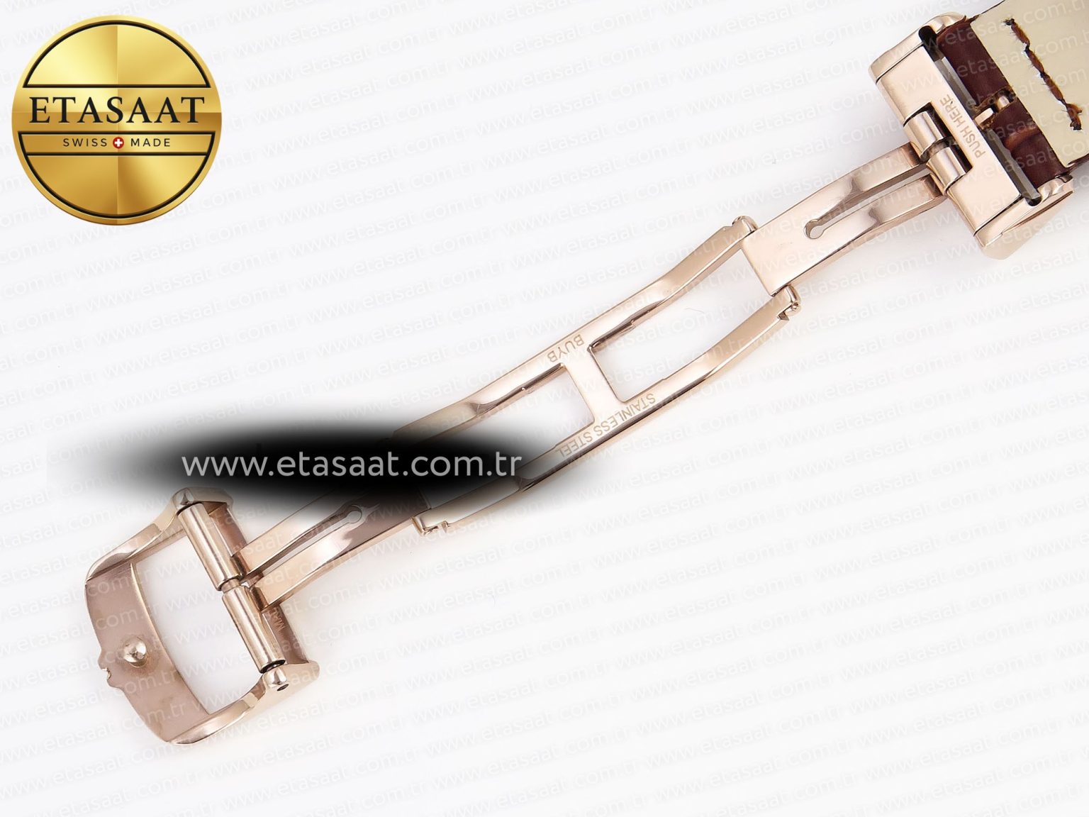 RENDEZ-VOUS NIGHT & DAY RG APSF 1:1 BEST EDITION WHITE TEXTURED DIAL DIAMONDS BEZEL ON BROWN LEATHER STRAP A898 - Görsel 28