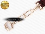 Jaeger Lecoultre RENDEZ-VOUS NIGHT & DAY WHITE TEXTURED DIAL DIAMONDS BEZEL ON BROWN LEATHER A898 - Görsel 29