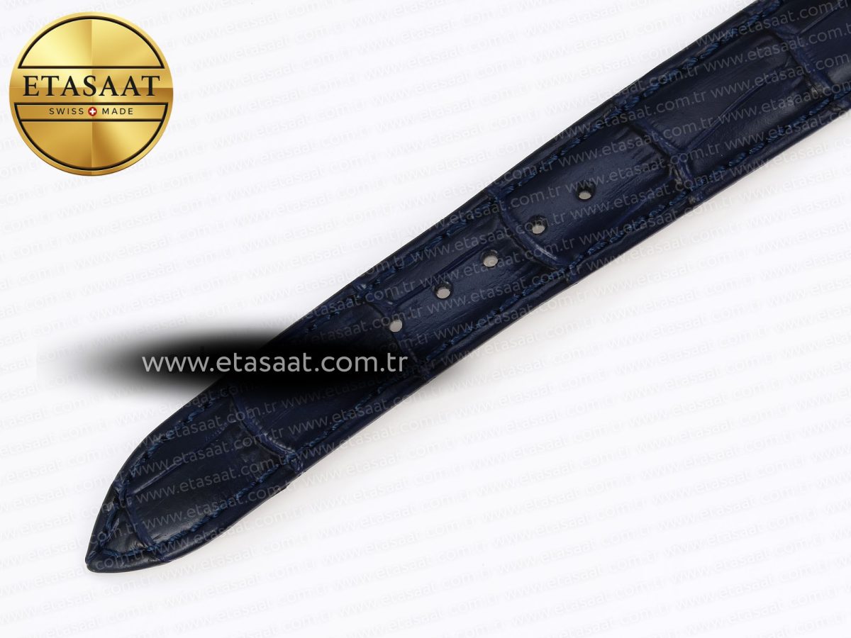 Rendez-Vous Night & Day SS APSF 1:1 Best Edition Blue Textured Dial Diamonds Bezel on Blue Leather Strap SA898 - Görsel 24