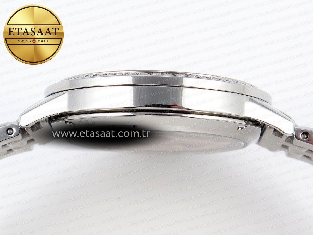 Jaeger Lecoultre RENDEZ-VOUS NIGHT & DAY WHITE TEXTURED DIAL DIAMONDS BEZEL ON SS A898 - Görsel 11