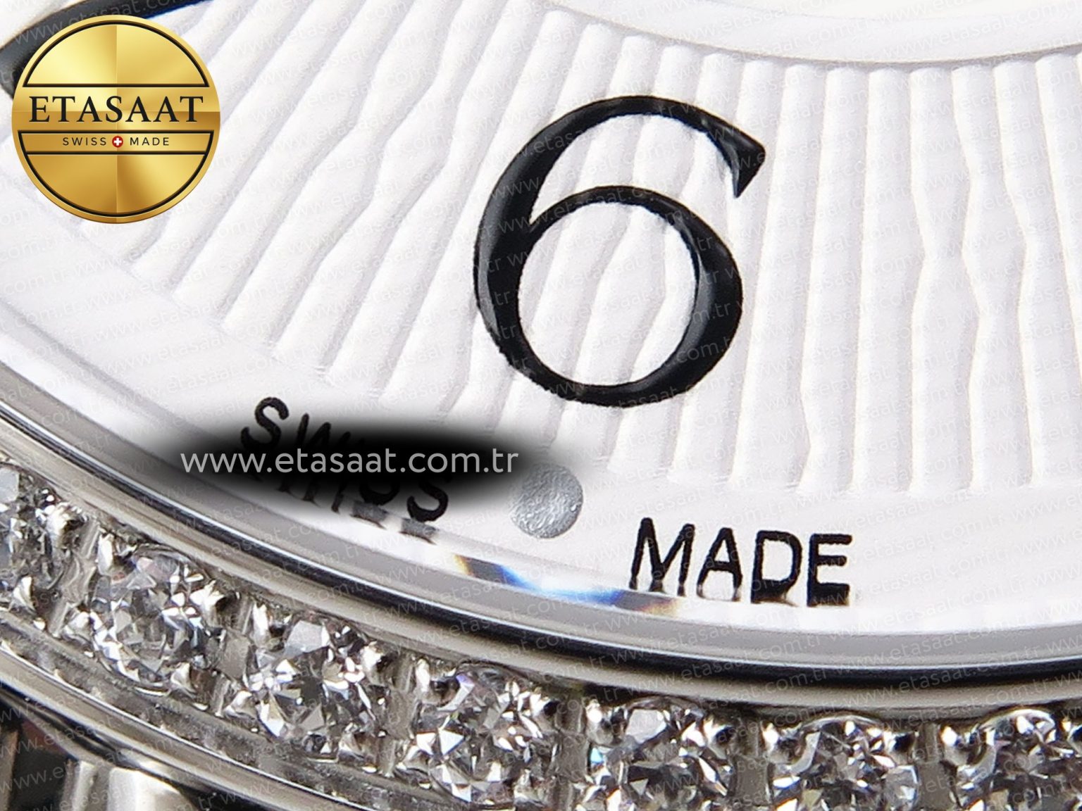 RENDEZ-VOUS NIGHT & DAY SS APSF 1:1 BEST EDITION WHITETEXTURED DIAL DIAMONDS BEZEL ON SS BRACELET A898 - Görsel 14