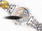 Jaeger Lecoultre RENDEZ-VOUS NIGHT & DAY WHITE TEXTURED DIAL DIAMONDS BEZEL ON SS A898 - Görsel 15