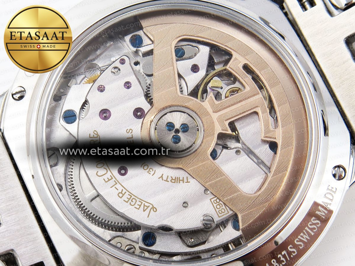 Jaeger Lecoultre RENDEZ-VOUS NIGHT & DAY WHITE TEXTURED DIAL DIAMONDS BEZEL ON SS A898 - Görsel 16