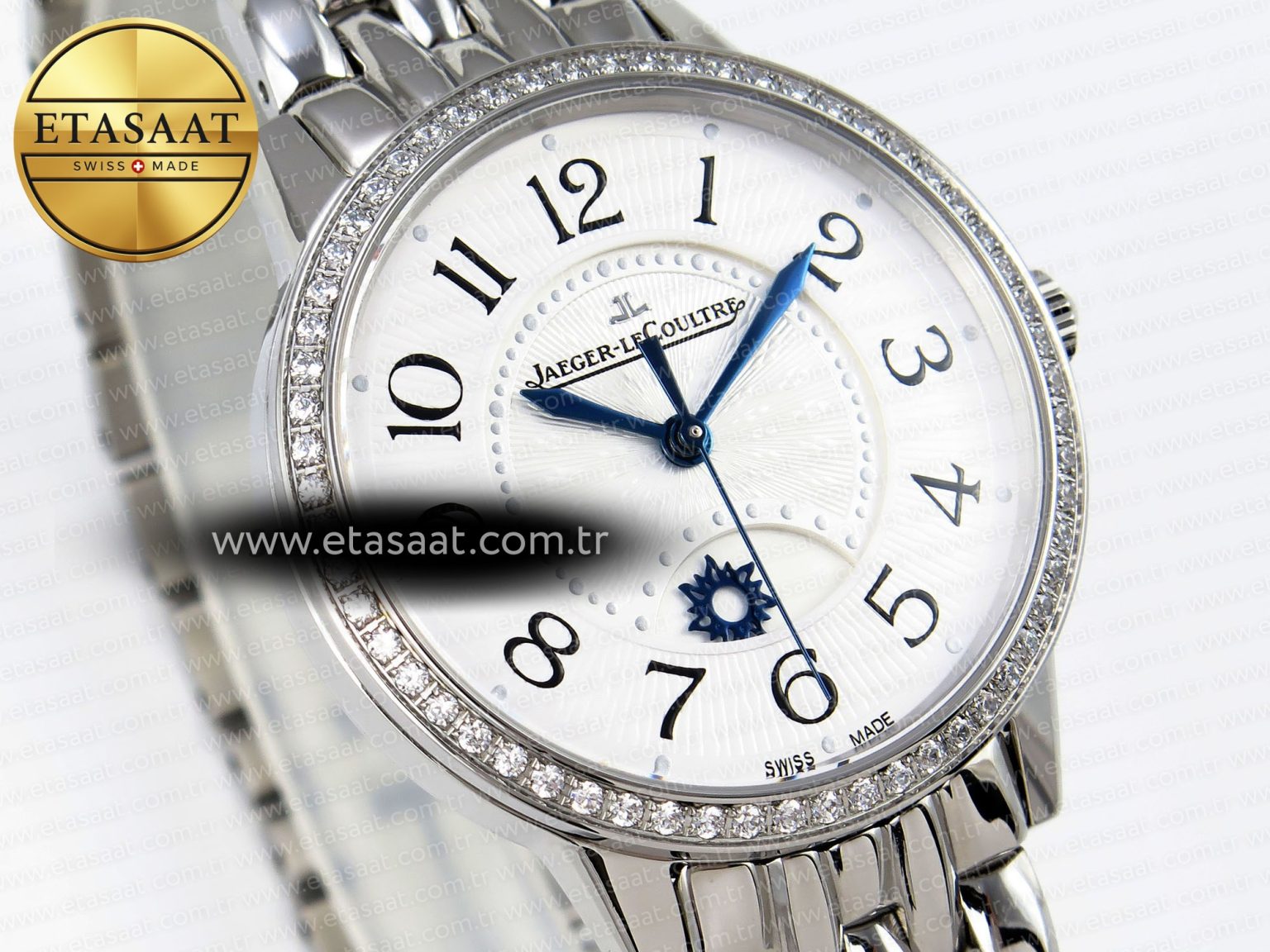 RENDEZ-VOUS NIGHT & DAY SS APSF 1:1 BEST EDITION WHITETEXTURED DIAL DIAMONDS BEZEL ON SS BRACELET A898 - Görsel 5