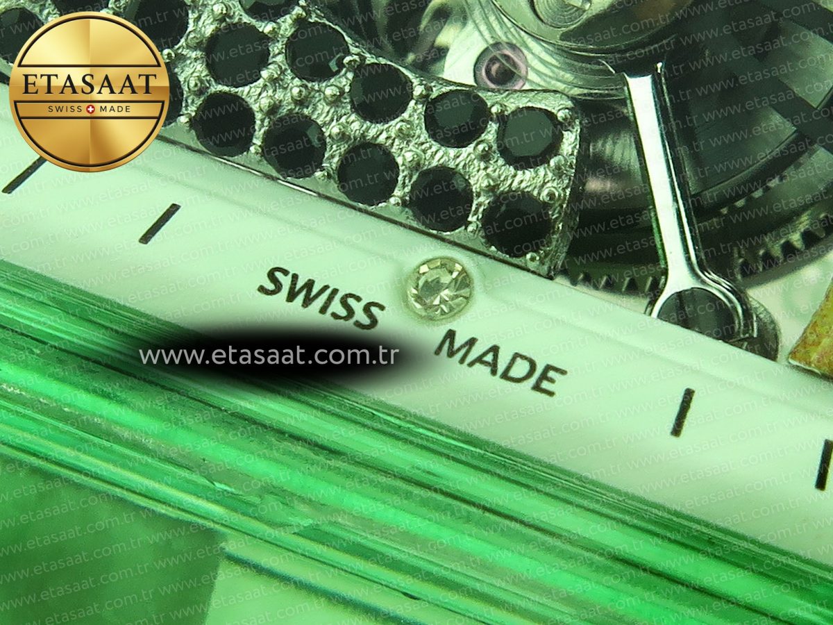 Richard Mille RM026 GREEN PANDA SKELETON DIAL ON RUBBER STRAP - Görsel 11