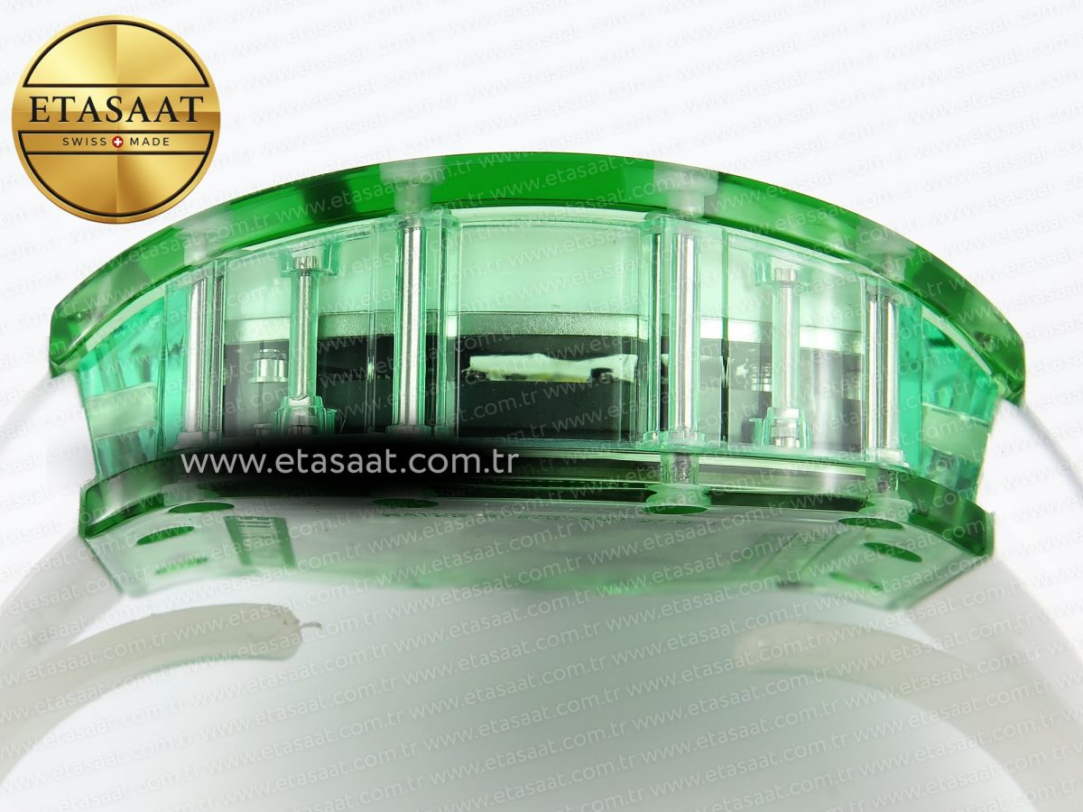 Richard Mille RM026 GREEN PANDA SKELETON DIAL ON RUBBER STRAP - Görsel 15