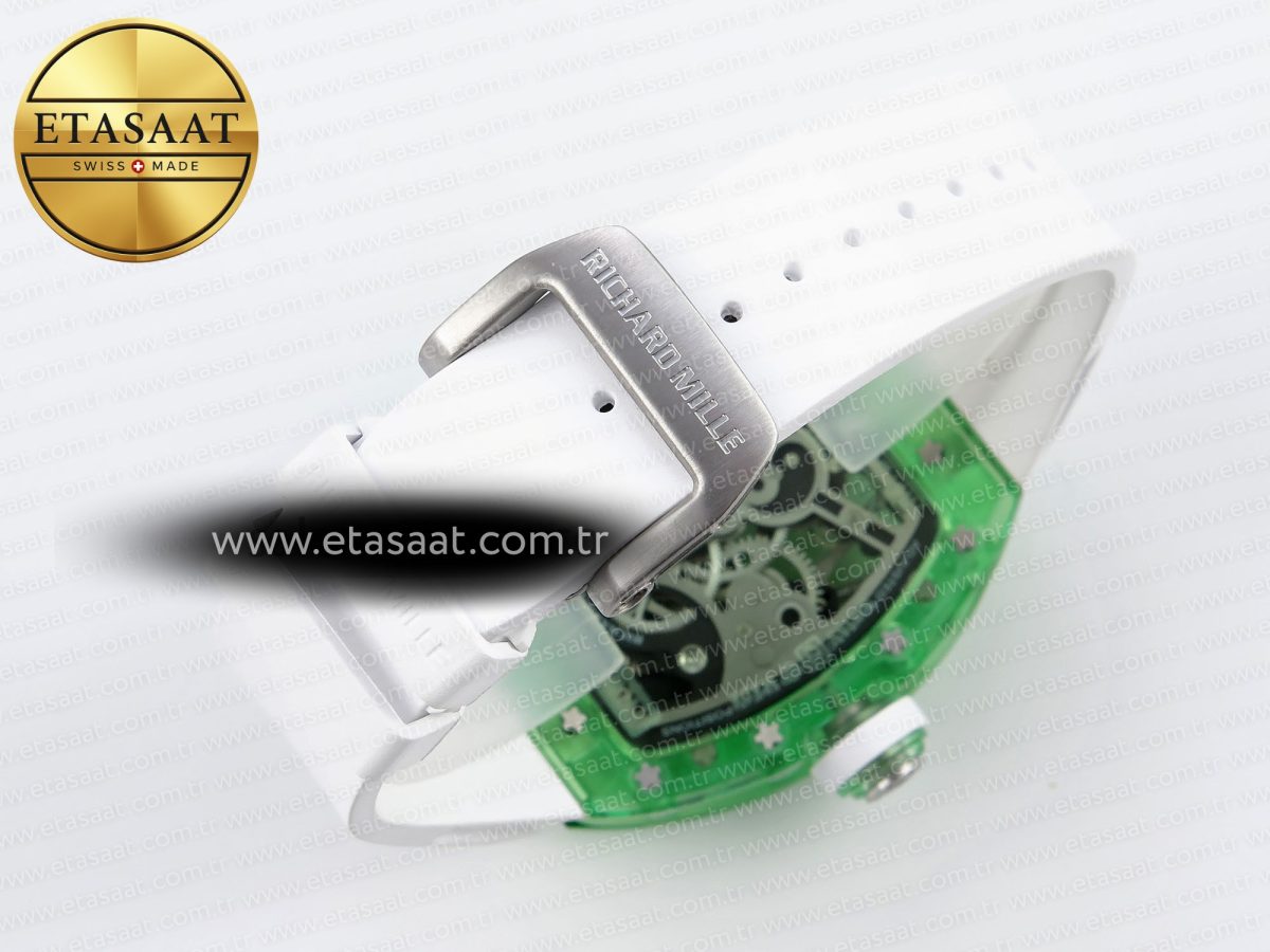 Richard Mille RM026 GREEN PANDA SKELETON DIAL ON RUBBER STRAP - Görsel 16