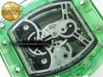 Richard Mille RM026 GREEN PANDA SKELETON DIAL ON RUBBER STRAP - Görsel 18