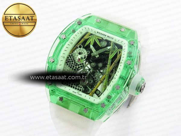 Richard Mille RM026 PANDA SKELETON DIAL ON TRANSLUCENT RUBBER
