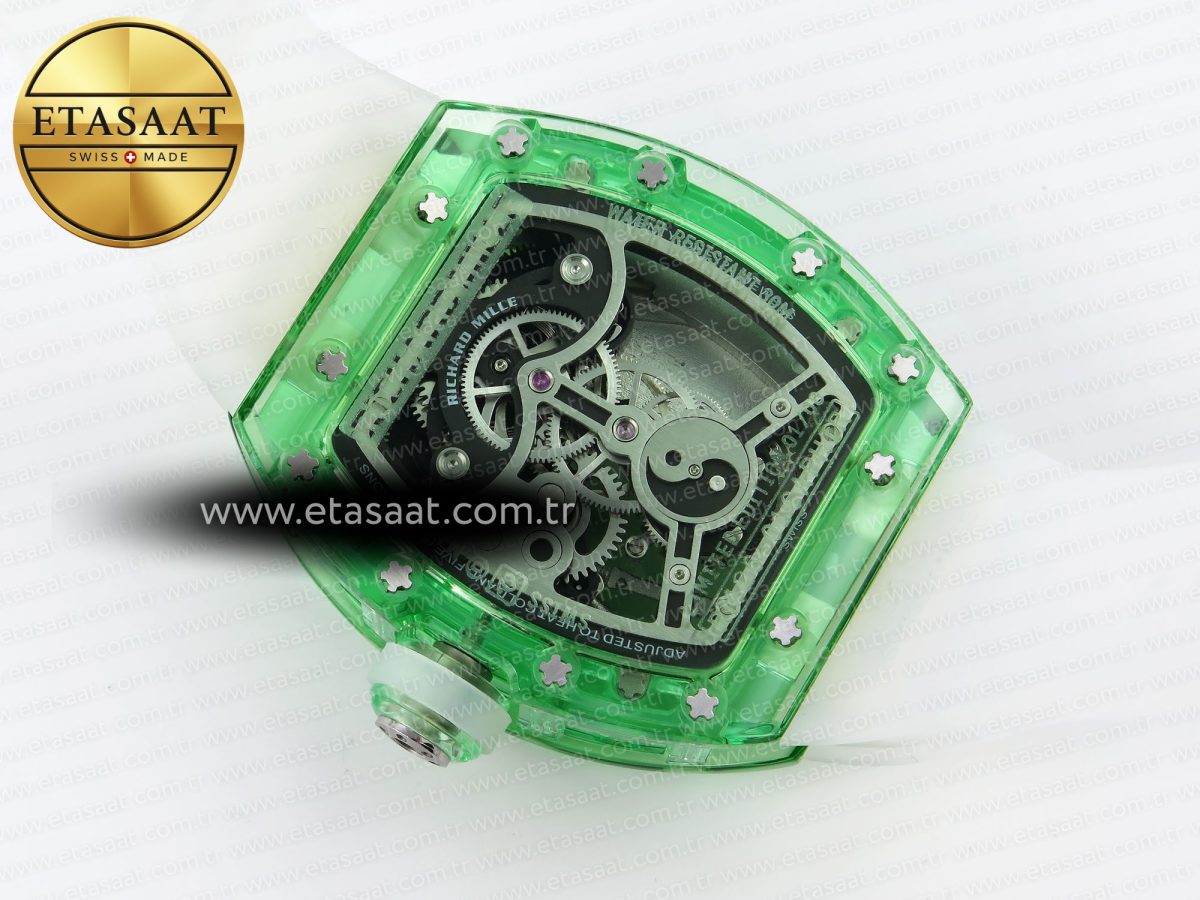 Richard Mille RM026 PANDA SKELETON DIAL ON TRANSLUCENT RUBBER - Görsel 17