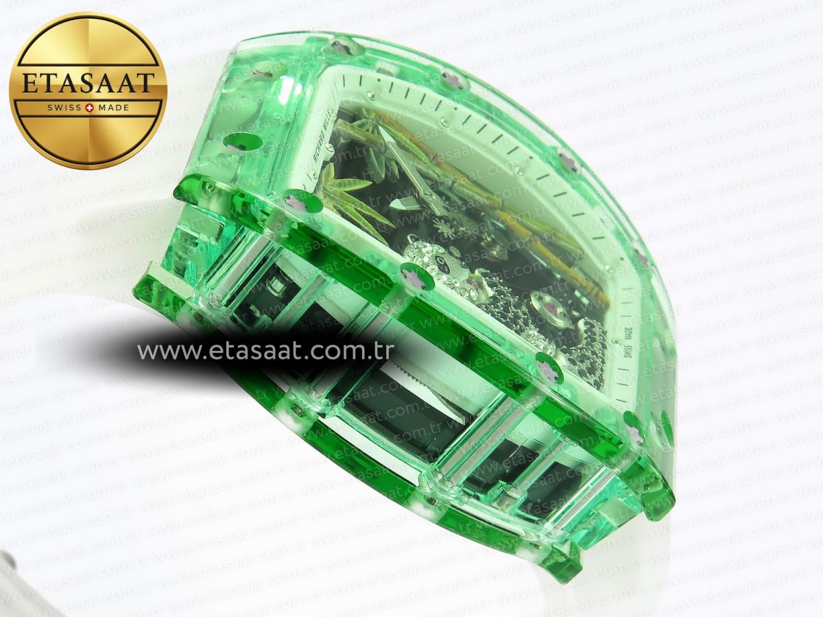 Richard Mille RM026 PANDA SKELETON DIAL ON TRANSLUCENT RUBBER - Görsel 9