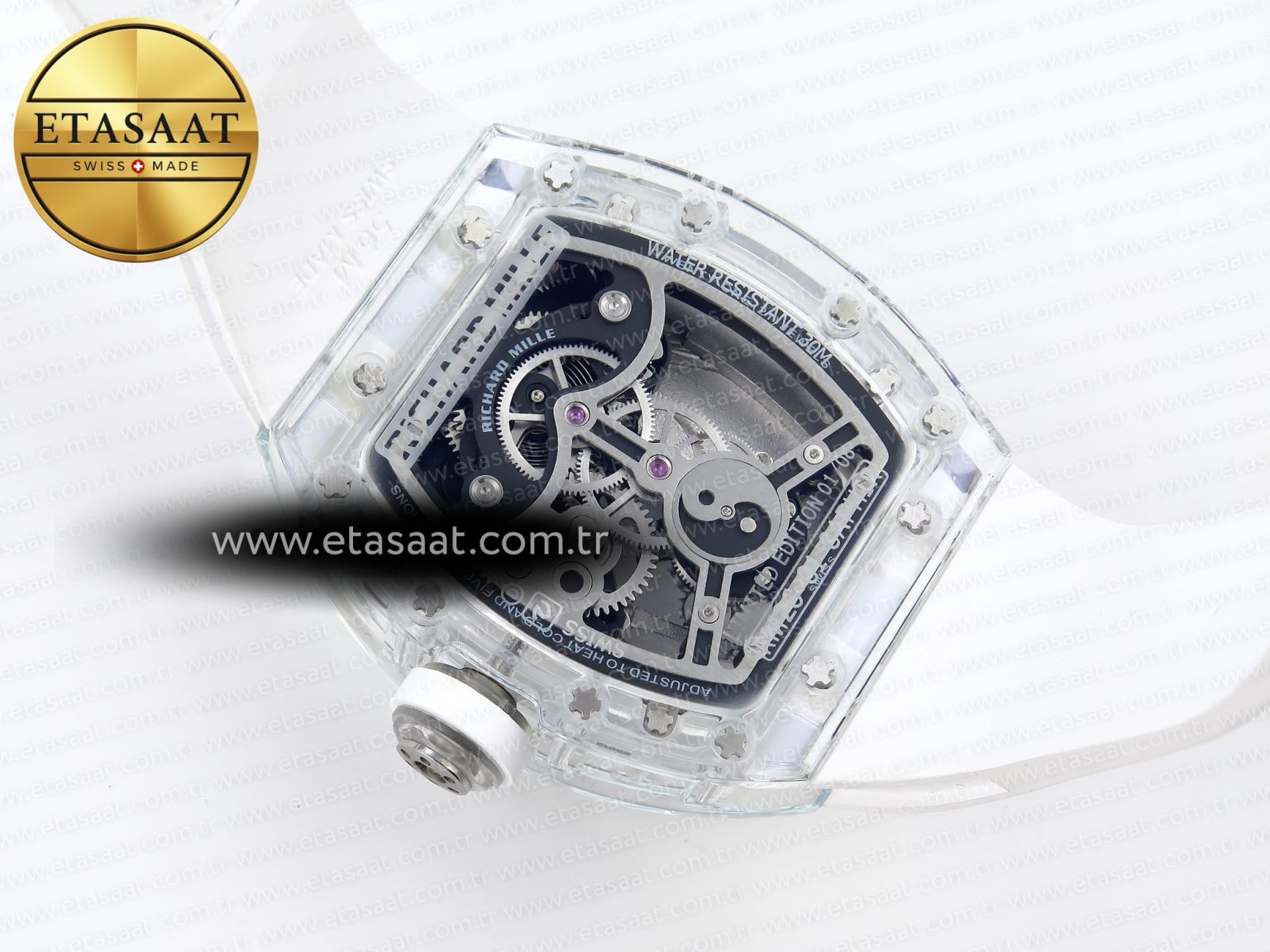 Richard Mille RM026 BEST EDITION PANDA SKELETON DIAL ON RUBBER - Görsel 17