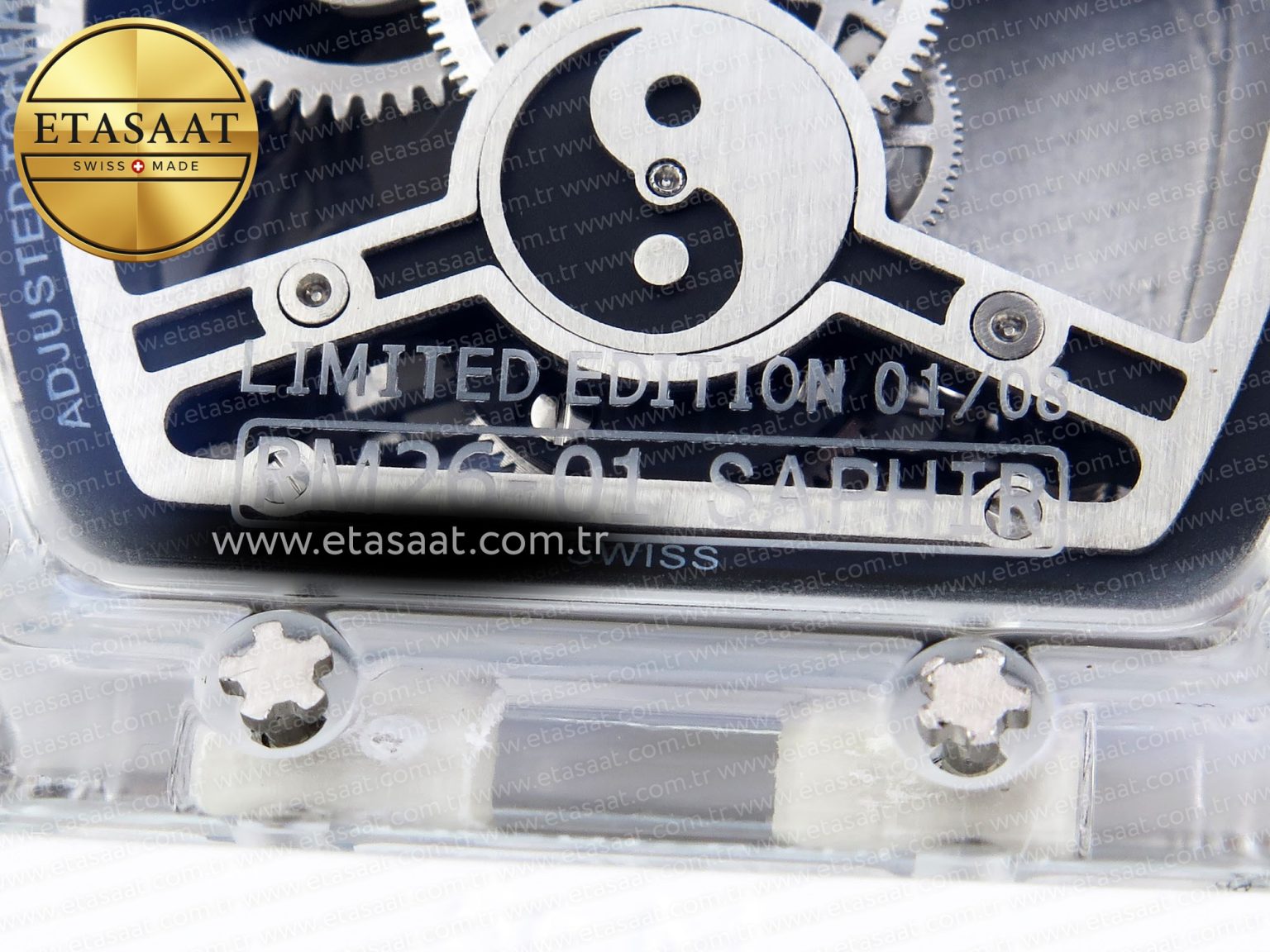 Richard Mille RM026 BEST EDITION PANDA SKELETON DIAL ON RUBBER - Görsel 22