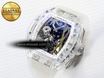 Richard Mille RM026 GREEN PANDA SKELETON DIAL ON TRANSLUCENT RUBBER