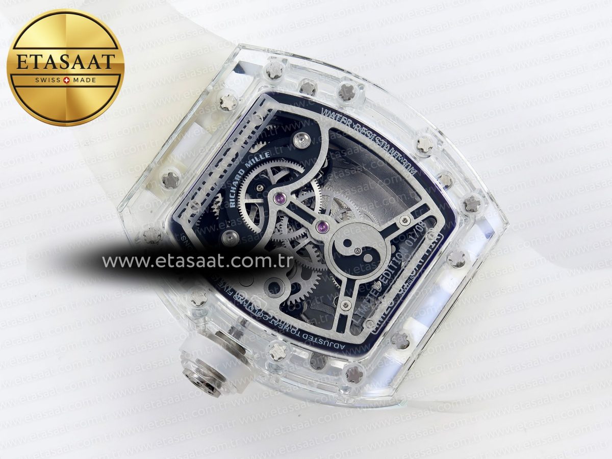Richard Mille RM026 GREEN PANDA SKELETON DIAL ON TRANSLUCENT RUBBER - Görsel 17