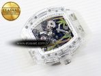 Richard Mille RM026 GREEN PANDA SKELETON DIAL ON TRANSLUCENT RUBBER - Görsel 6