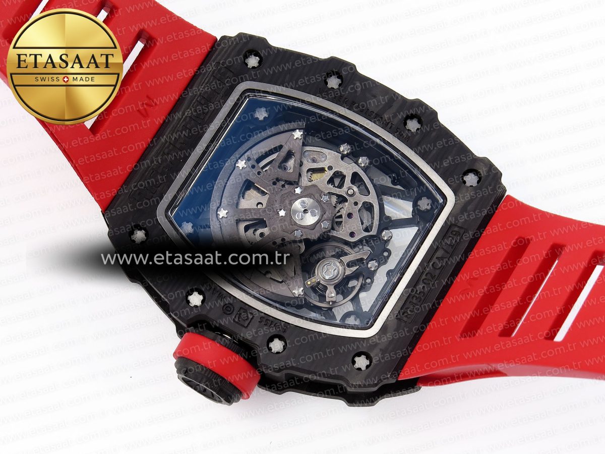 Richard Mille RM035 BLACK CARBON ON RED RMUL2 - Görsel 19
