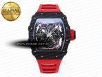 Richard Mille RM035 BLACK CARBON ON RED RMUL2 - Görsel 3
