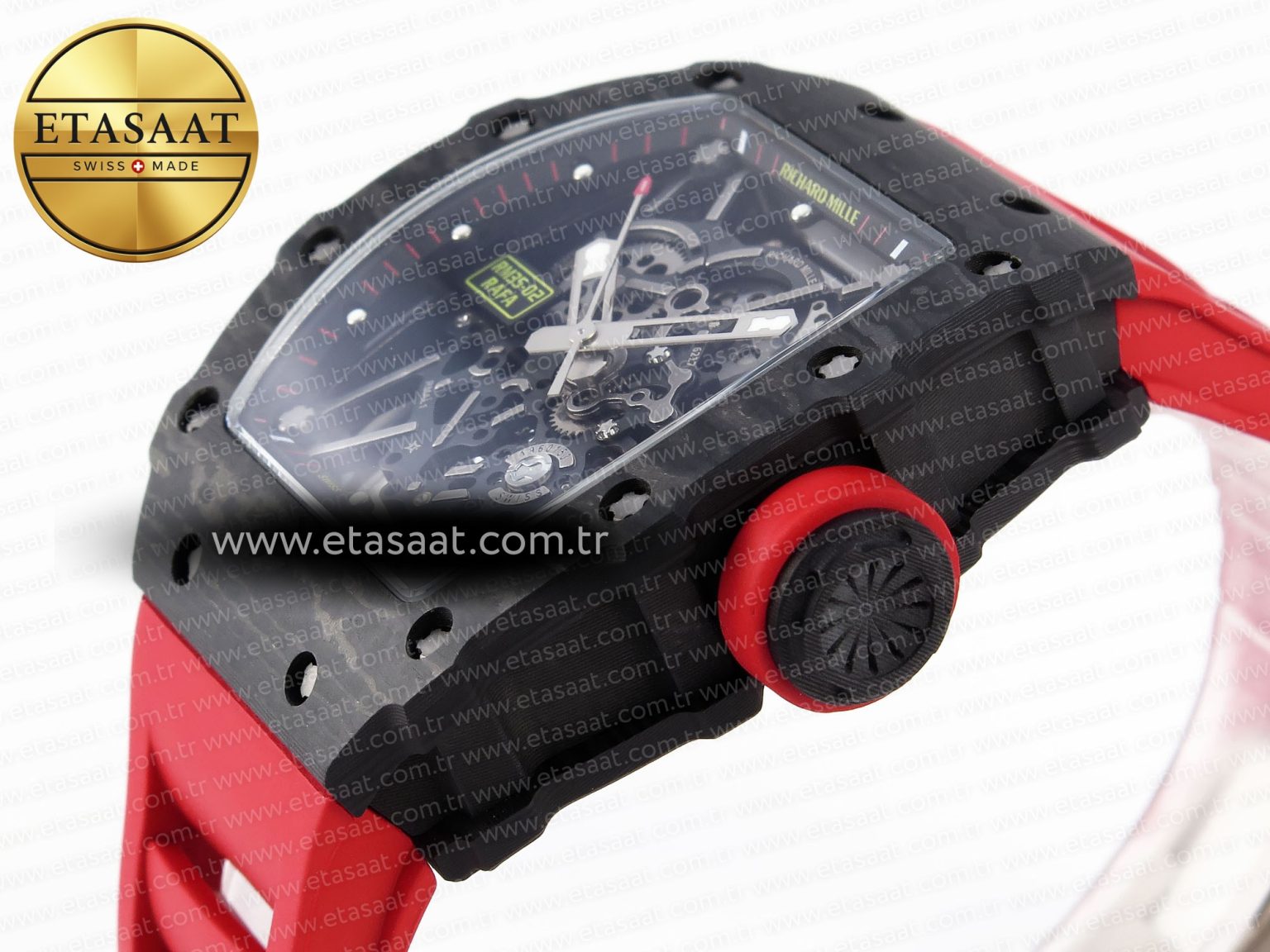 Richard Mille RM035 BLACK CARBON ON RED RMUL2 - Görsel 8