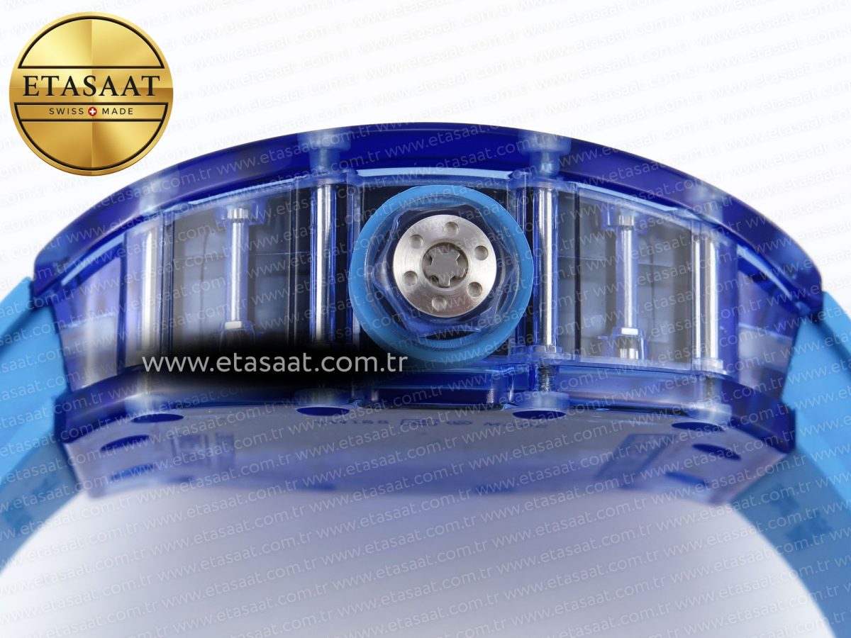 Richard Mille RM035 SKELETON DIAL ON BLUE RUBBER RMUL2 - Görsel 13
