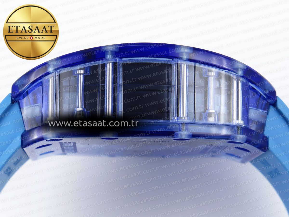 Richard Mille RM035 SKELETON DIAL ON BLUE RUBBER RMUL2 - Görsel 14