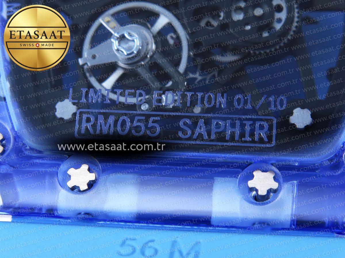 Richard Mille RM035 SKELETON DIAL ON BLUE RUBBER RMUL2 - Görsel 21