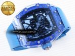Richard Mille RM035 SKELETON DIAL ON BLUE RUBBER RMUL2 - Görsel 6