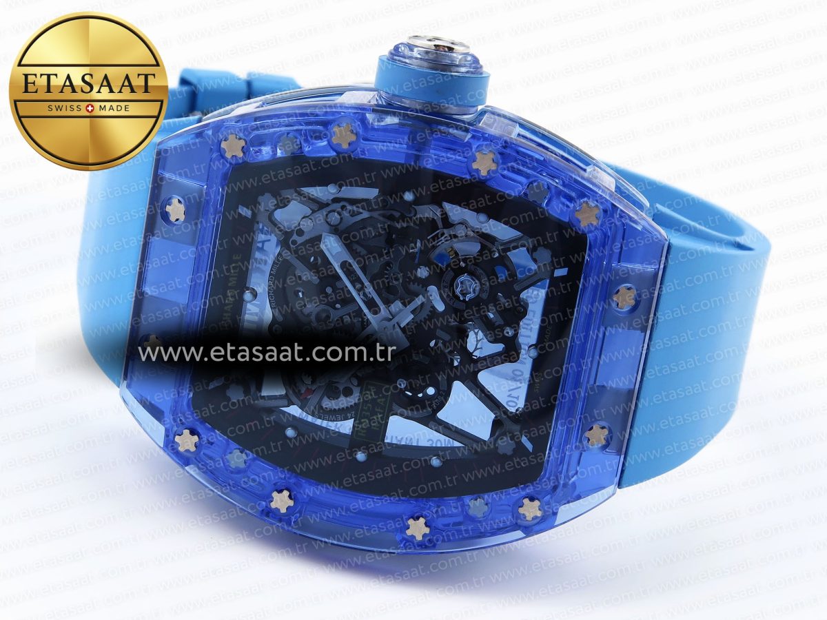Richard Mille RM035 SKELETON DIAL ON BLUE RUBBER RMUL2 - Görsel 7