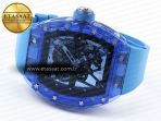 Richard Mille RM035 SKELETON DIAL ON BLUE RUBBER RMUL2 - Görsel 7