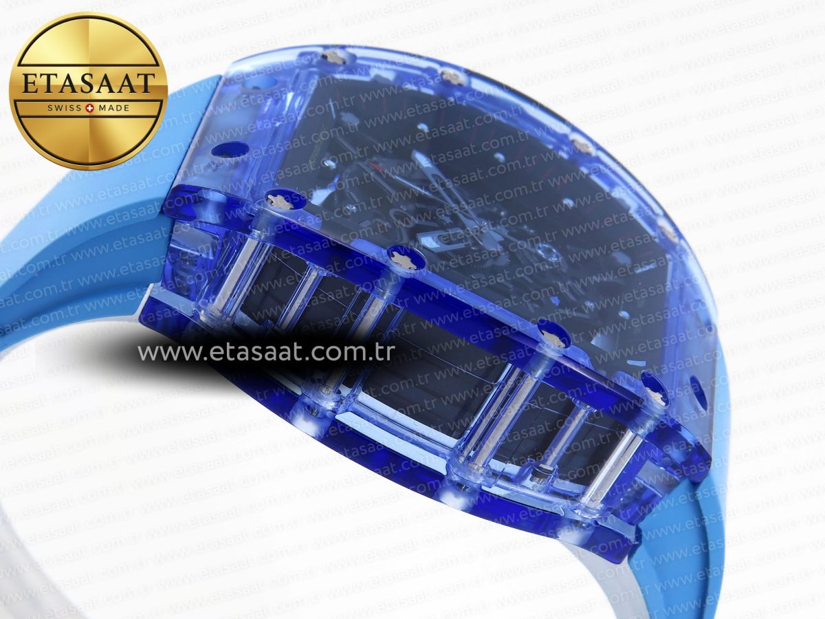 Richard Mille RM035 SKELETON DIAL ON BLUE RUBBER RMUL2 - Görsel 9