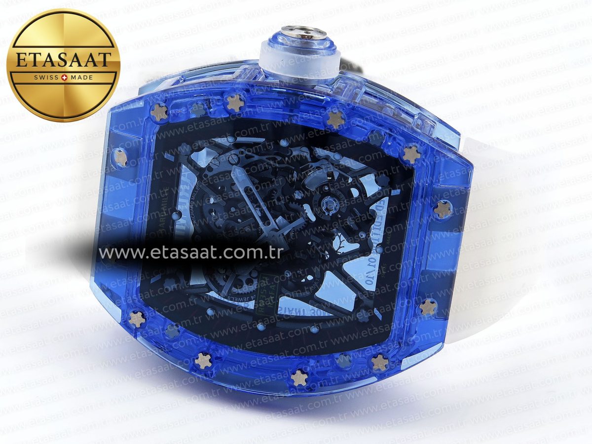Richard Mille RM035 SKELETON DIAL ON TRANSLUCENT RUBBER RMUL2 - Görsel 7