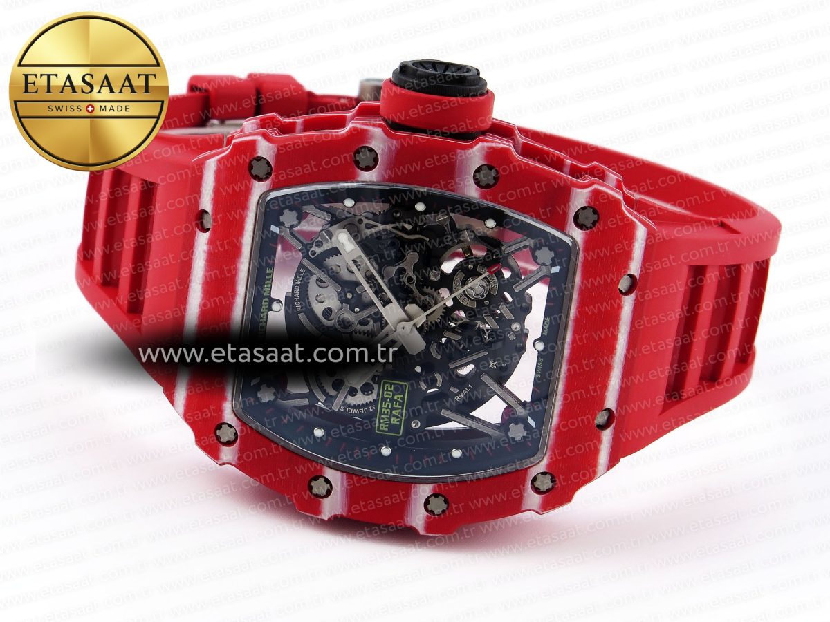 Richard Mille RM035 SKELETON DIAL ON RED RMUL2 - Görsel 6
