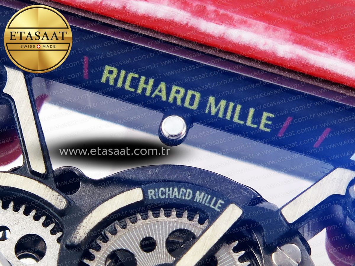 Richard Mille RM035 Red Carbon Skeleton Dial on White RMUL2 - Görsel 10